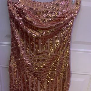 sequence mini bodycon dress